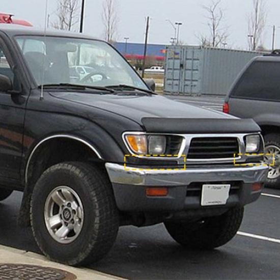 Front Grille Bumper Headlight Filler Trim Panels Fit 1995-1997 Toyota Tacoma 4wd