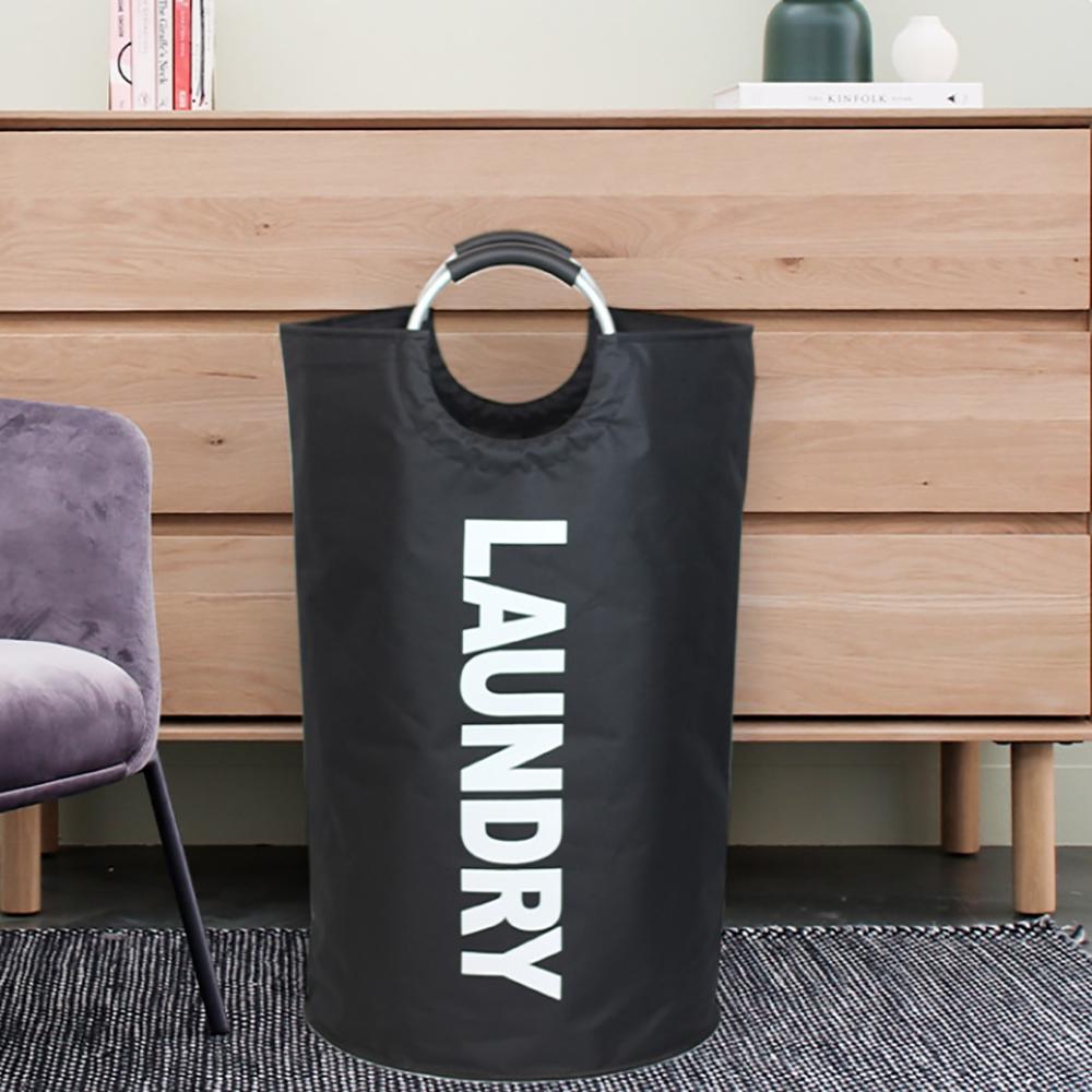 1pc Laundry Basket Clothes Storage Basket Foldable Large Size Dirty Cloth Storage Bucket Freestanding Collapsible Clothes Hamper