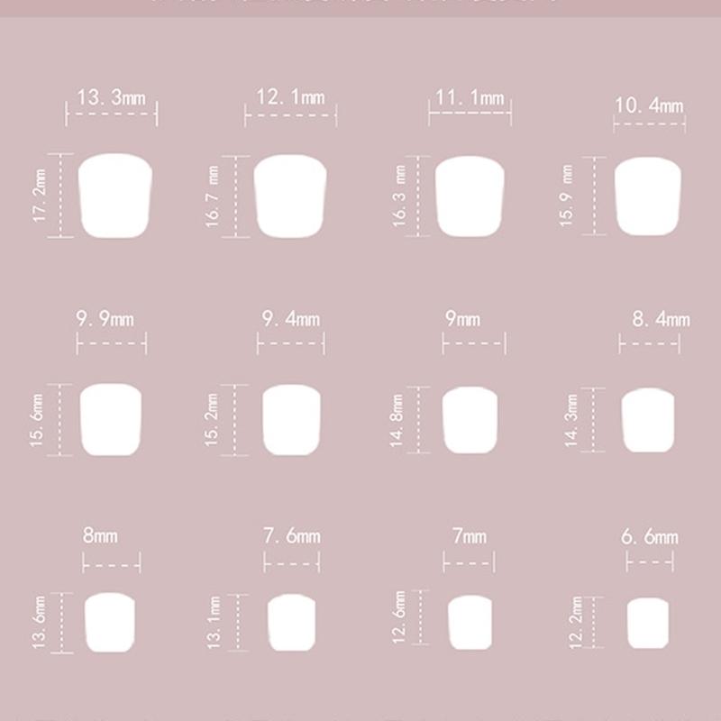 24 Stück Kurze Quadratische Falsche Nägel Blumen Künstliche Nägel Glänzend Aufkleben Nägel Gestreiftes Gitter Aufdrücknägel für Frau