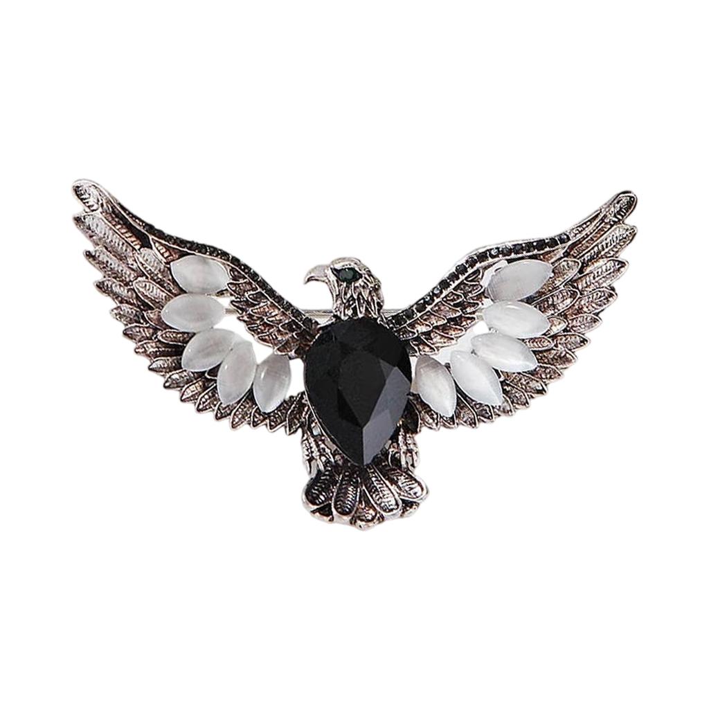 Sparkling Eagle Brooch Adorable Animal Pin Stylish Lapel Pin Alloy Texture Suitable for Backpack and Cloth Decorations