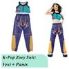 2025 Children Rumi Zoey Mira 3D Print Cosplay Costume Halloween Carnival K-Pop Hunters Girl Group Idol Role Play Dress Up Outfit