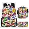 Mario, Grund- und Sekundarschulranzen, Kinderrucksack, Cartoon-Rucksack.