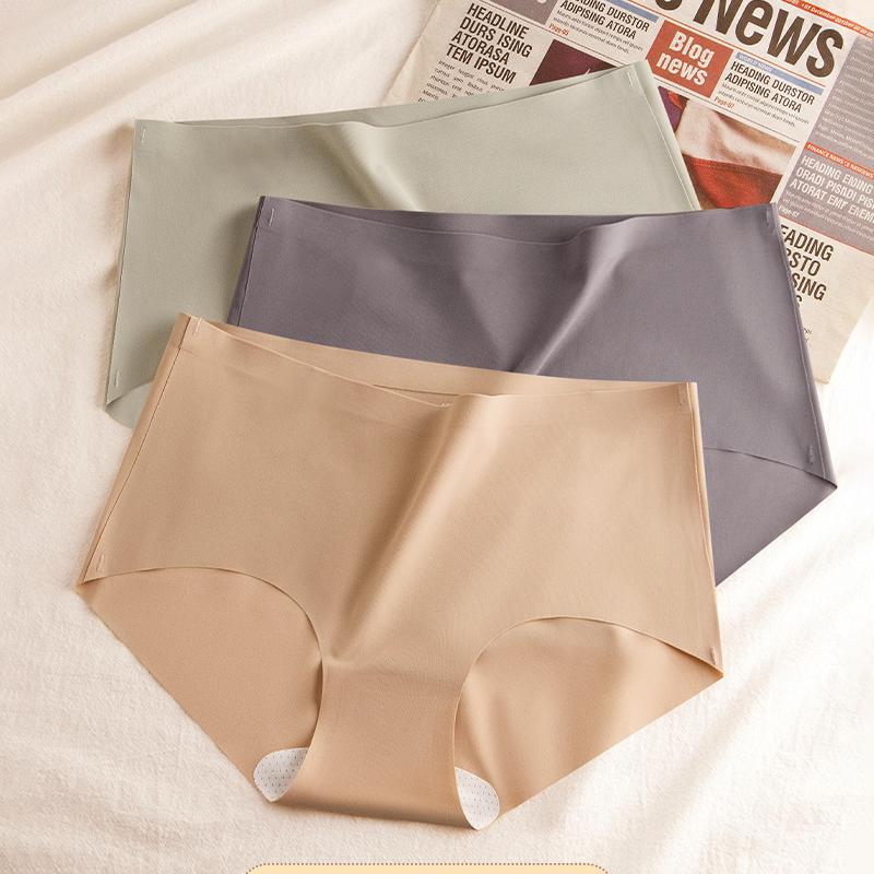 5-Piece Set of Women's Seamless Panties In Solid Colors for Everyday Wear