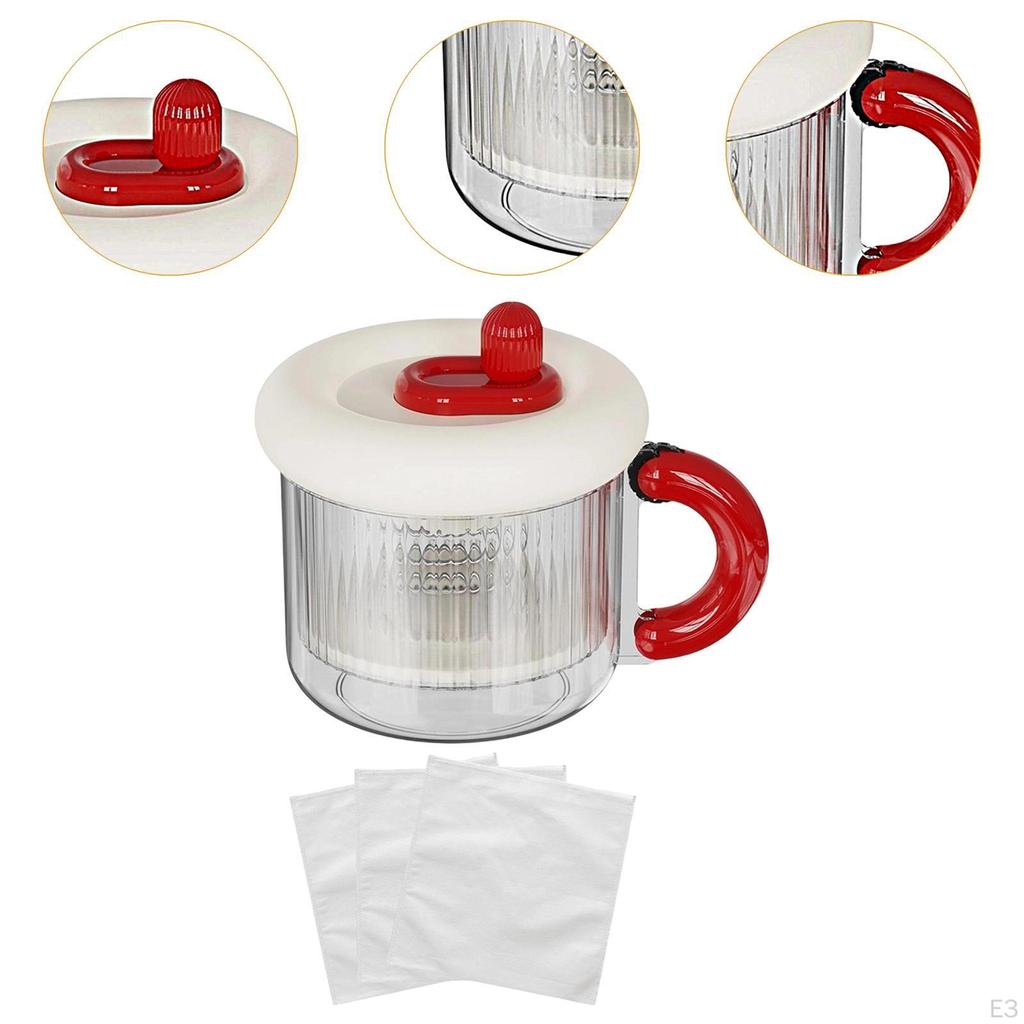 Container for Greek Yogurt Straining with Portable Design And Fine Mesh