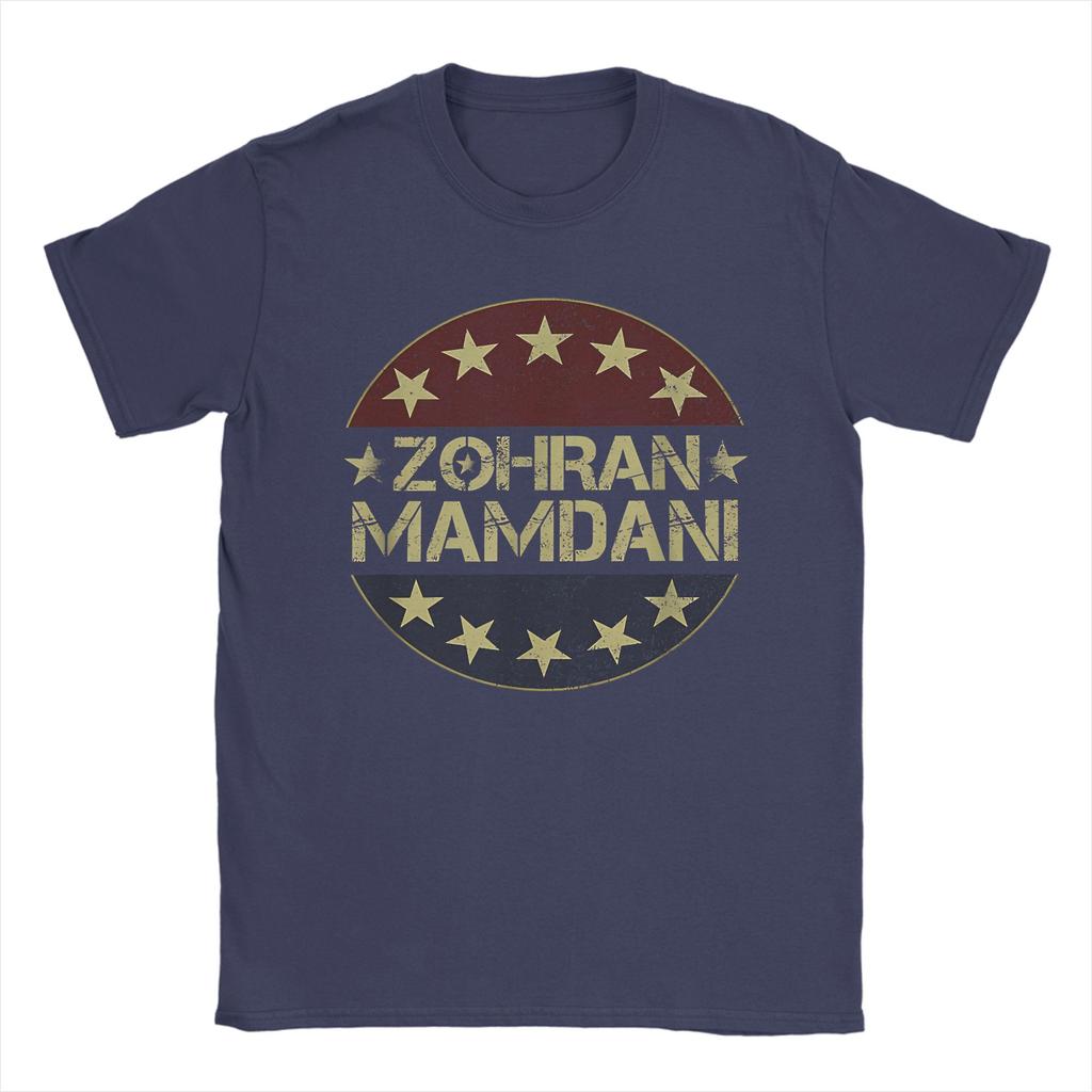 Zohran Mamdani T-Shirt Summer Trending T-Shirts Mens 100 Cotton O-Neck 4XL 5XL 6XL Top Tees Short Sleeve Vintage Tshirt