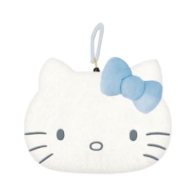 Marimo Craft Plush Pass Case, Light Blue Hello Kitty, W138 X H111 X D45mm, BLKT-066