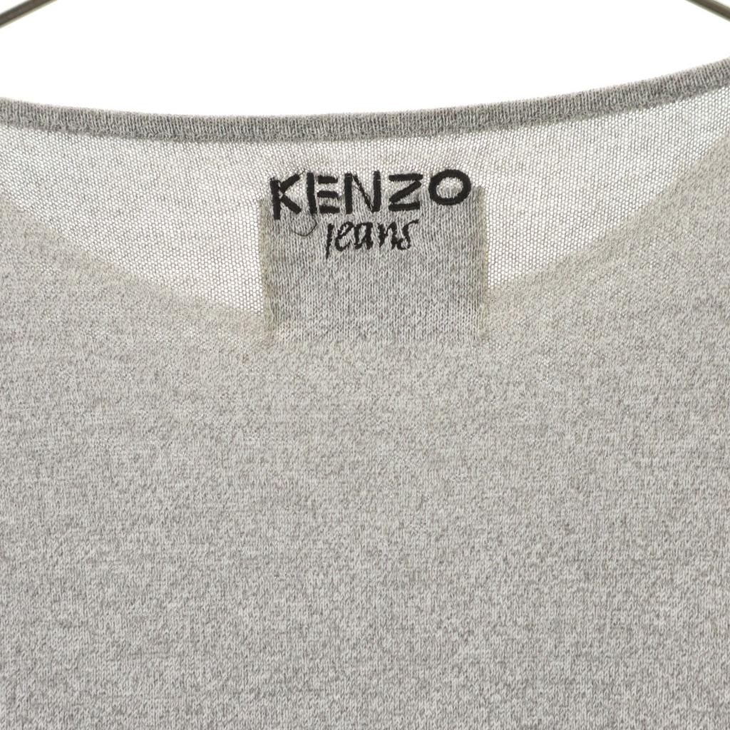 KENZO 90s Old Hokusai tag Long sleeve Cut M gray Women Used