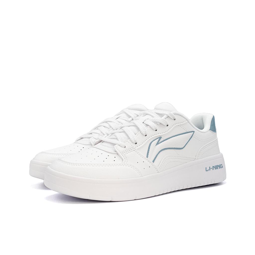 Li Ning Sycee Slip Resistant, Abrasion Resistant, Height Increasing Low top Skateboard Shoes Men's White Blue AGCT339-6(Team471-)
