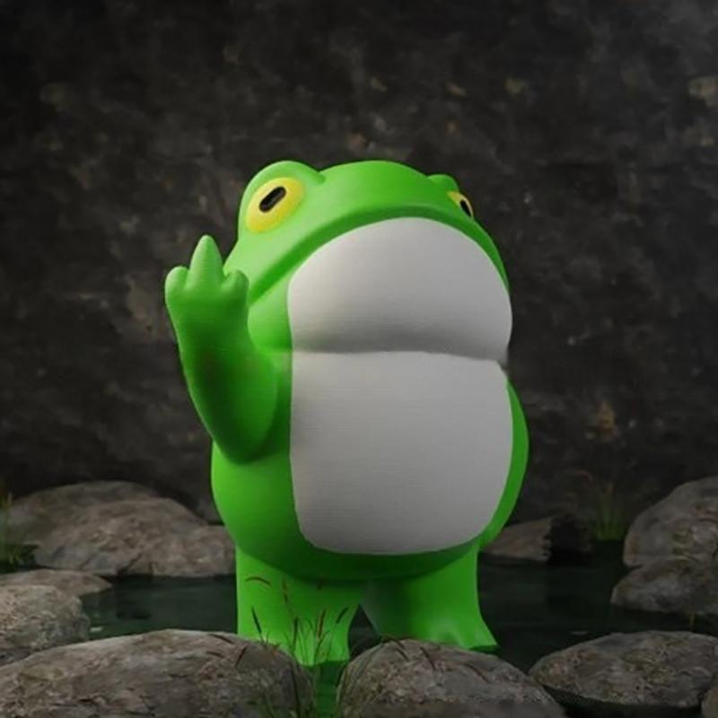 

Забавная статуэтка животного со средним пальцем для рабочего стола дома или в офисе, настольная, для украшения ванной комнаты, сувенир