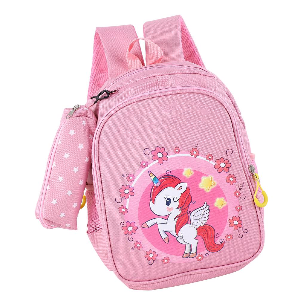 Children Backpack Cute Cartoon Print Spine Protection Large Capacity Toddler Backpack for Preschool