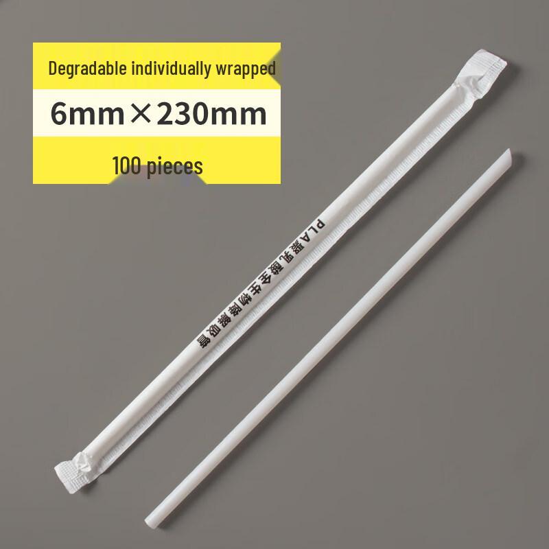 

Individually Wrapped Disposable Plastic Straws