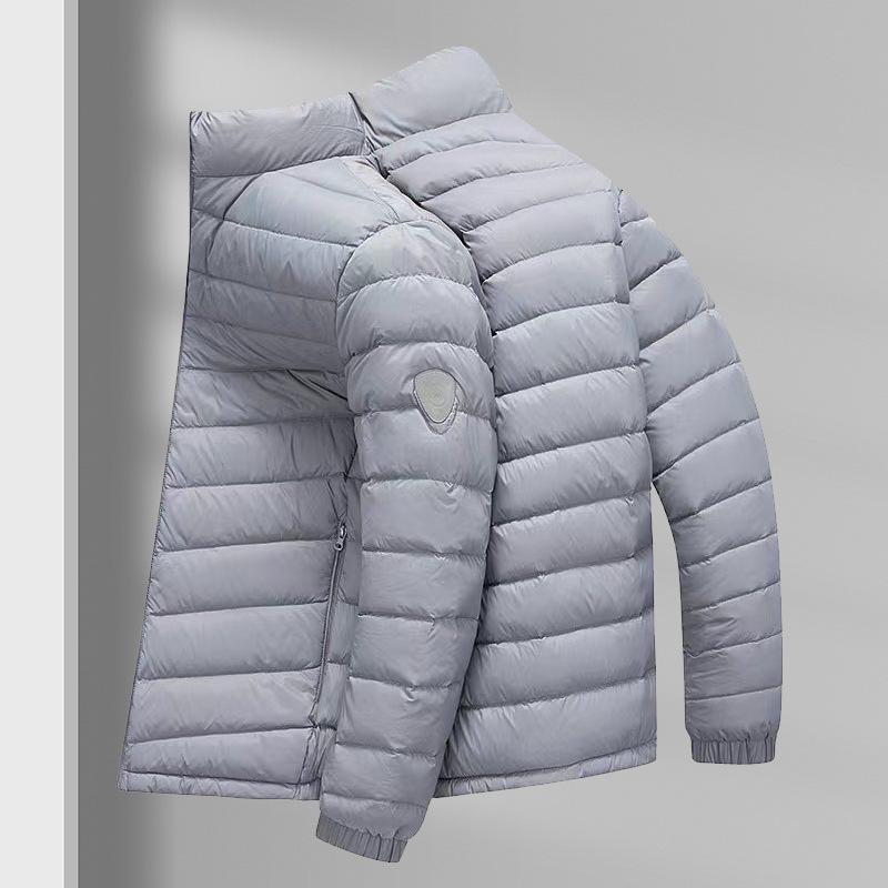 Men's Winter Down Jacket: High-Quality, Lightweight, Stand Collar, Fashionable, Warm, and Portable Outerwear