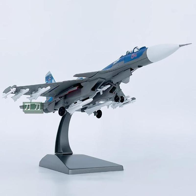 1/100 Scale Russian SU-33 Fighter Alloy Aircraft Model Su33 Finished Simulation Decoration Collection Glue Free Collection