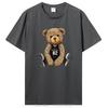 Knight Box Teddy Bear Pattern T Shirt Women Summer Cotton Casual Tshirt Unisex Tops Tees Cartoon Unisex TShirt Streetwear