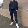 Men's Long Sleeve Sweatshirt and Sweatpants Set Loose Fit Casual Two Piece Sportswear Outfit