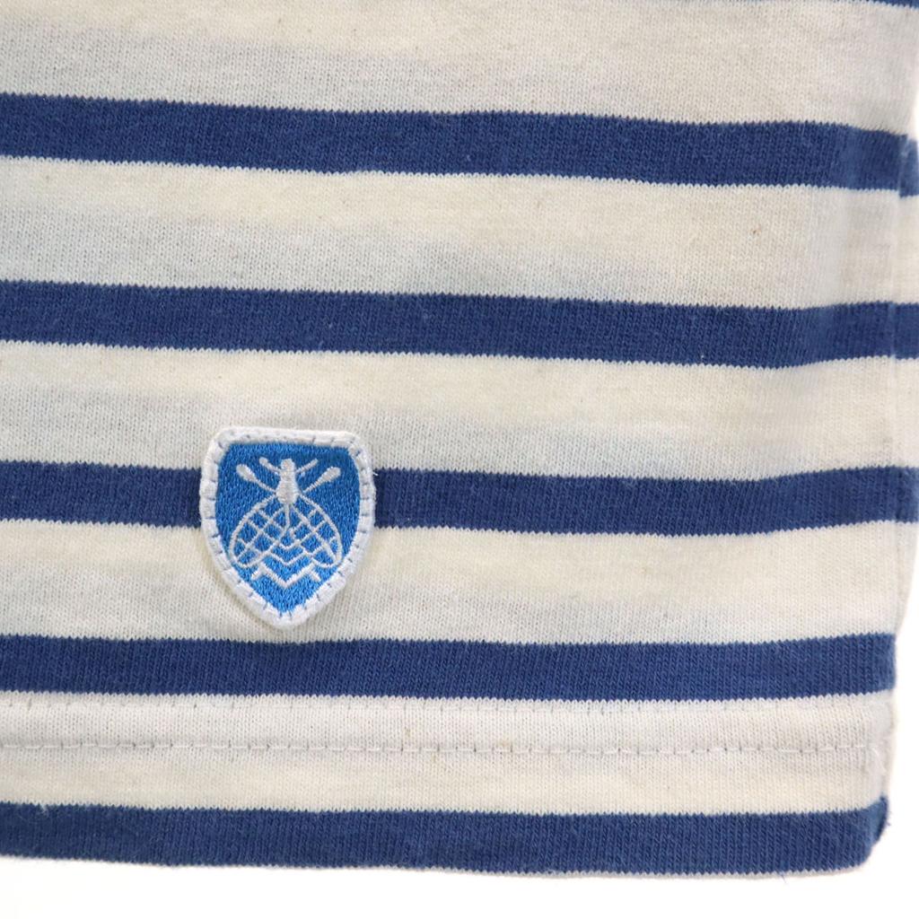 ORCIVAL Made in France Border Pattern Short sleeve Boat neck Basque shirt Women Used