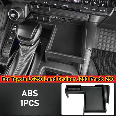 Pro Toyota LC250 Land Cruiser J250 Prado řada 250 2024 2025 Úložný box na středové konzoli Černý interiér Vylepšené příslušenství