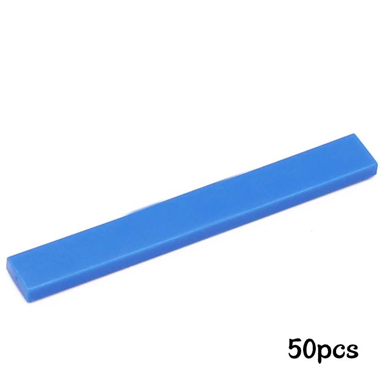 50pcs Smooth 1x8 DIY Building Blocks Figure Bricks 10Colors Educational Creative Size Compatible With 4162 Toys for Children