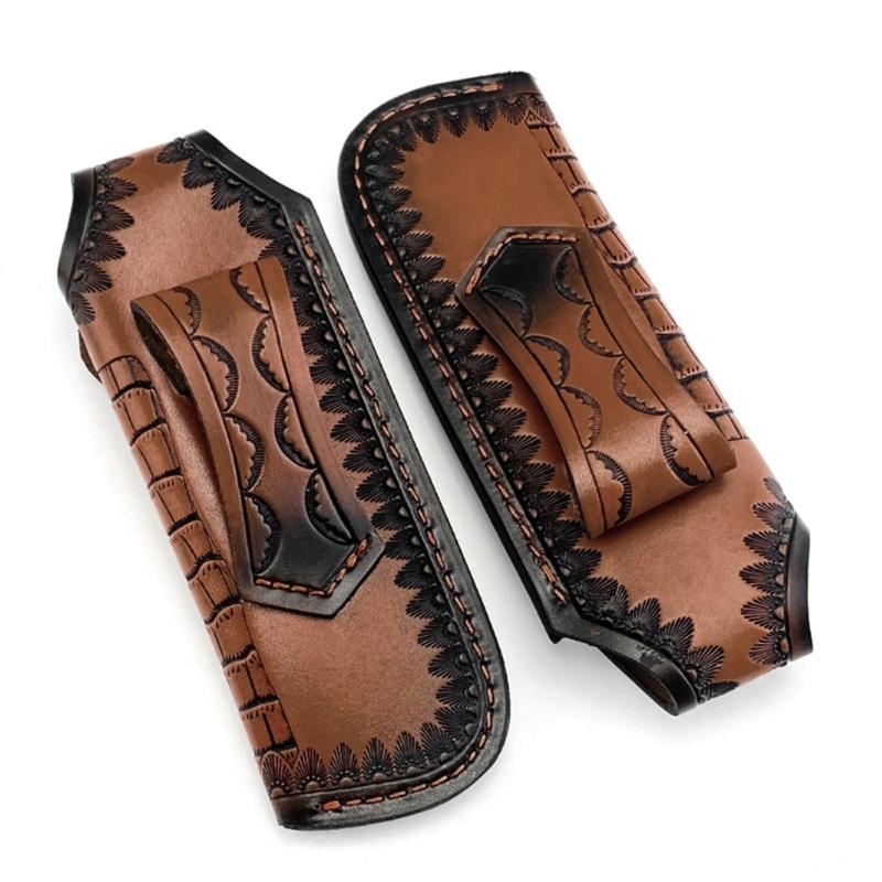 Premium Leder Cutter Scheide Cutter Halter Für Taschen Cutter mit Gürtelclip Design, Schützende Cutter Aufbewahrungslösung