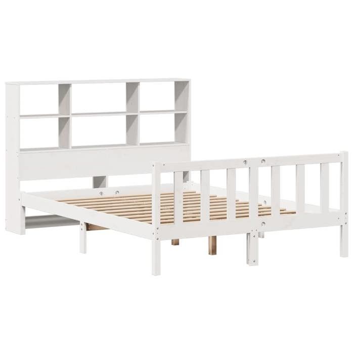 VidaXL Bunk Bed Frame Without Mattress White 120x200 Cm Solid Pine Wood 3321703
