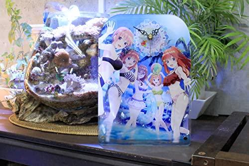 Seasonal Plants The Quintessential Quintuplets Big Acrylic Table Clock, Approx. H260 x W190mm, Made of Acrylic