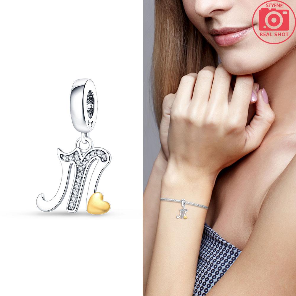 26-Letter Charm Pendant Copper Colors For Charms Copper Colors Original Bracelet For Jewelry Making