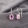 Morganite Earrings, Handmade Gemstone 925 Solid Sterling Silver Earrings Antique Jewelry, Gift For Her