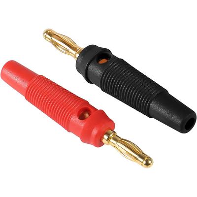 24 Stück 4mm Bananenstecker 32A Hochstrom Lautsprecher Bananenstecker Stapelbar Schraubtyp Bananenstecker Adapter