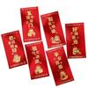 6pcs Blessing 2025 Snake Year Red Envelopes Traditional Money Packet  Spring Festival Supplies
