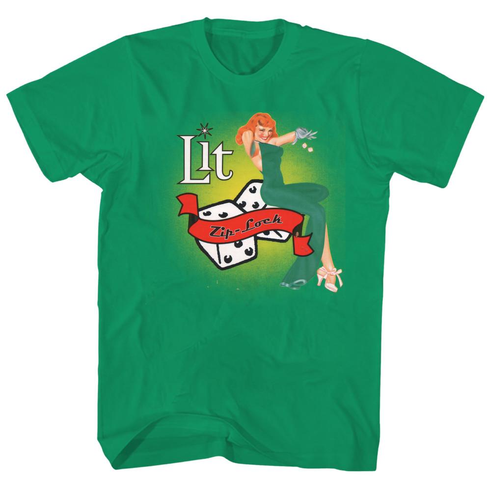 

Collection Lit Band ZipLock Album Gift for Fan S to 5XL Green Tshirt QT24 Unisex T-Shirt S