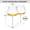 2PCS Ultra-thin Tasting And  Appreciation Goblets Collection Level Handmade Red Wine Glass Crystal Burgundy Bordeaux Goblet Art