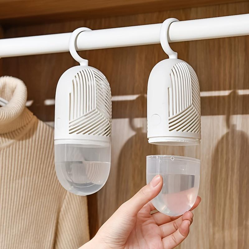 Reusable Hanging PVC Dehumidifier Bags - Moisture Absorbers for Closets & Bathrooms, Mold Prevention, Wardrobe Dehumidification Accessories