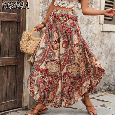 Gonne primaverili estive casual vintage Bohemia da donna