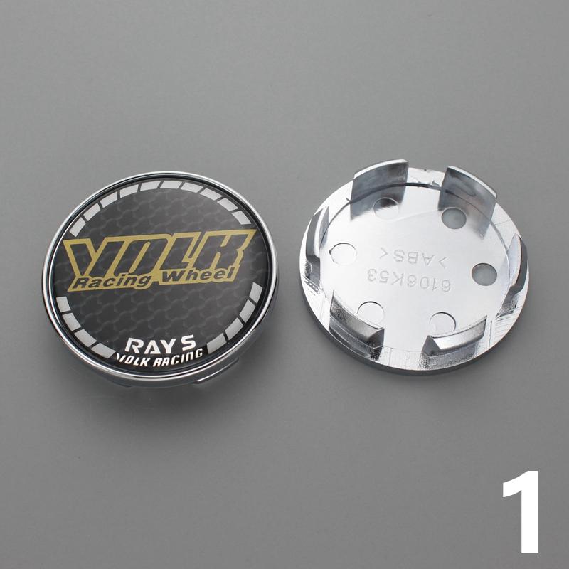 4pcs 53mm/48mm clip rays wheel center cap for rims wheel cover hub cap volk logo emblem stickers rays racing