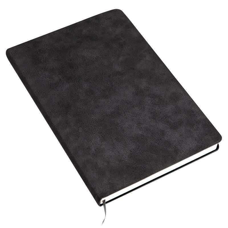 Deli A5 Grey Faux Leather Retro Notebook (3-Pack)