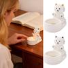 Candle Holder Ceramic Anti-Drip Wax Design Cat Candle Tea Light Holder For Bathroom Kitchen Bedroom Tabletop Apartment Party
