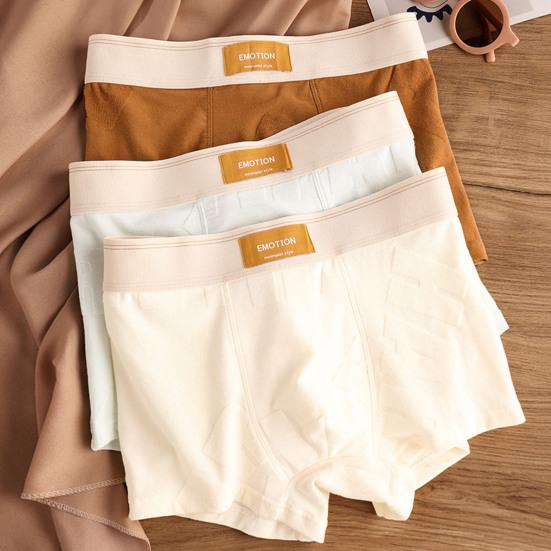 Boxeri pentru bărbați Elastic cu talie mijlocie Culoare uni Moale Respirabil U Convex Uscare rapidă Reține umezeala Plus mărime Cusături ferme Chiloți pentru bărbați Lenjerie de corp