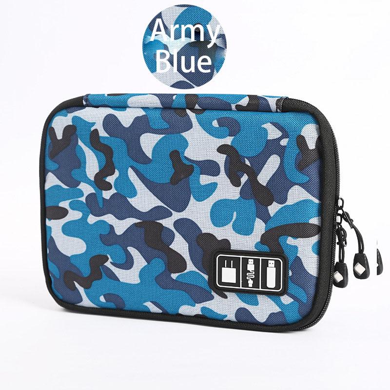 Travel Storage Bags Shockproof Flash Drive USB Cable Earphone Organizer Digital Gadget Holder Cell phone Mobile USB Charger Case