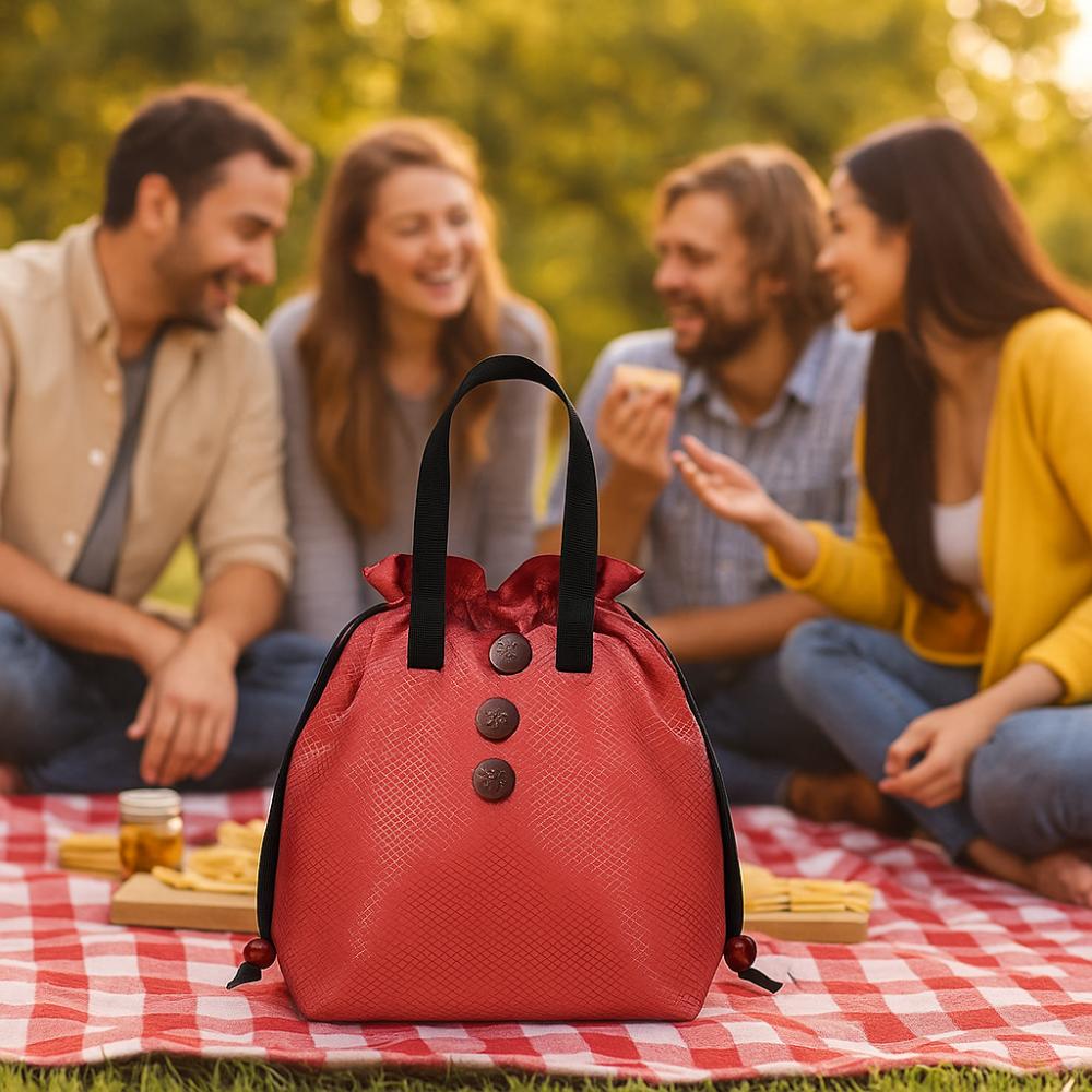 Heat Preservation Insulated Meal Bag Foil Insulation Lunch Box Bag Picnic Bag Office Worker 898₽