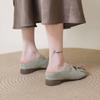 Small Inner Height Increase Bag Head Half Slippers Women's 2025 New Summer Wear a Pedal Sandals Mary Jane Single Shoes