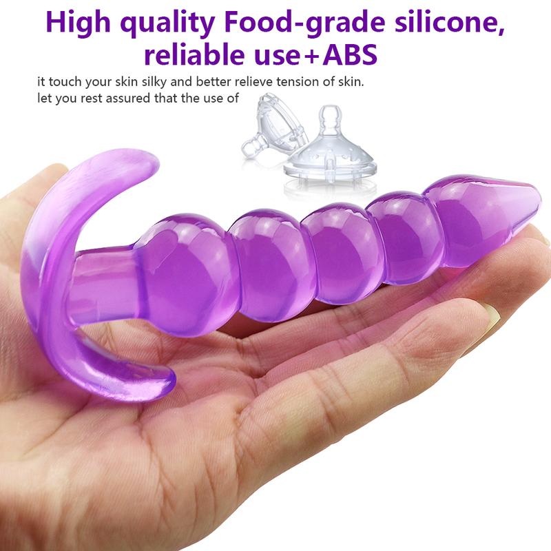 Soft Silicone Anal Plug Dildo Asshole Plug Prostate Massager, Unisex Adult Sex Toys, Ladies Sex Toys