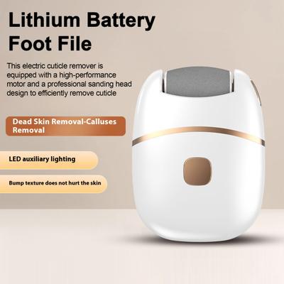 Electric Callus Remover Adjustable Speed Foot File with LED Light & Safety Protection Rechargeable Foot Grinder Ergonomic Pedicure Tool for Dead Skin