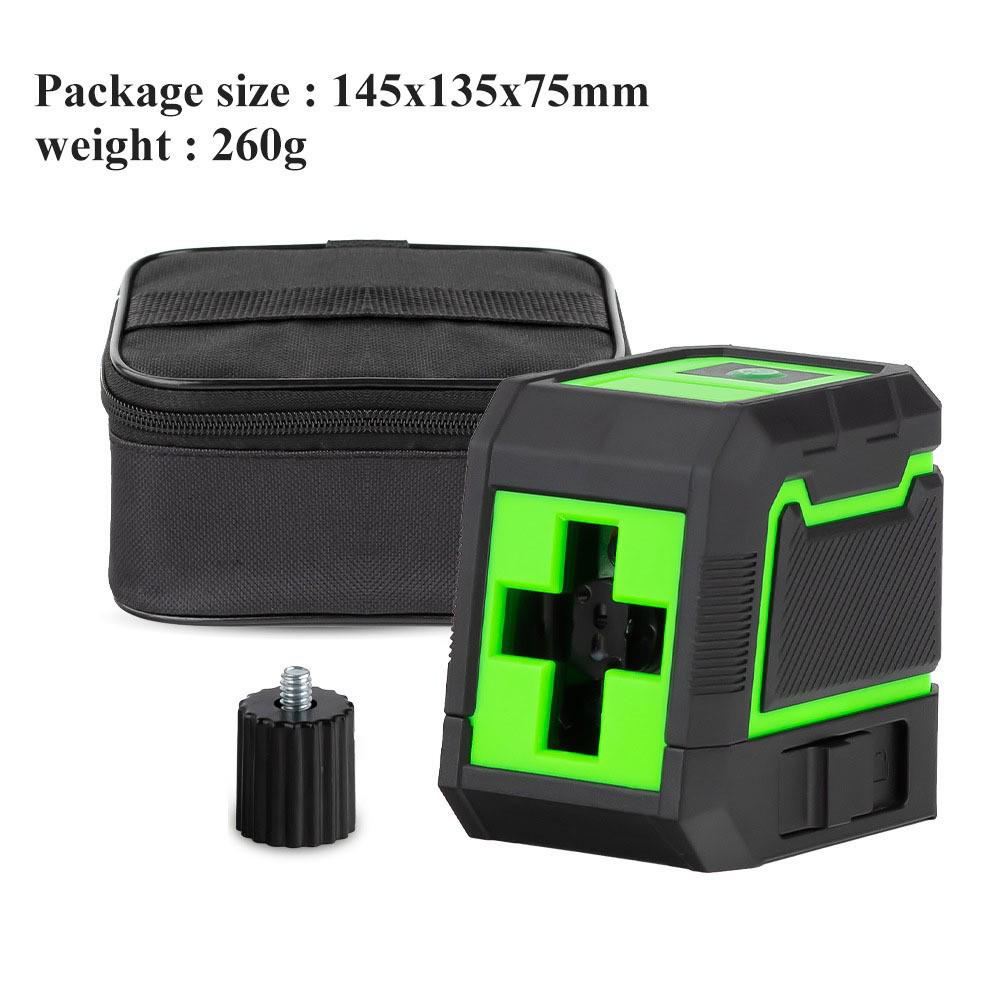 

2-Line Mini Laser Level: High-Precision Green Light, Infrared Self-Leveling