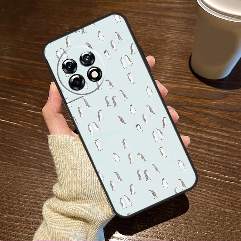Cute Kawaii Penguin Case For OnePlus 13T 10T 8T 10R 13R 15 R 13 12 11 9 10 Pro Nord CE 5 2 3 4 Lite N20 N30 Cover