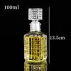European Style Transparent Glass Carved Small Wine and Liquor Bottle/Vase
