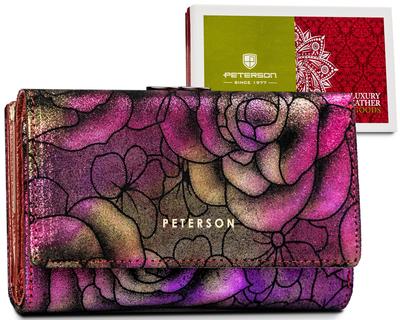 Women's Leather Wallet PTN 42108-MD PURPLE