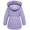 Girls Down Cotton Jacket 2025 New Winter Children Clothing Girl Mid-Length Three-Proof Coat Warm overcoats