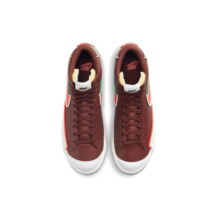 Nike Blazer Mid 77 Infinite Bronze Eclipse Crimson Men Sneakers Brown Bright-Crimson Light-Bone DA7233-200