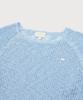 COVERNAT WOMAN Crochet Round Neck Knit Sky Blue