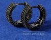 Good Fashionable Design for Casual Attire popular Elegant Black Hoop Earrings Essential Novelty Earrings with Sparkling Cubic Accents Fashion fashion